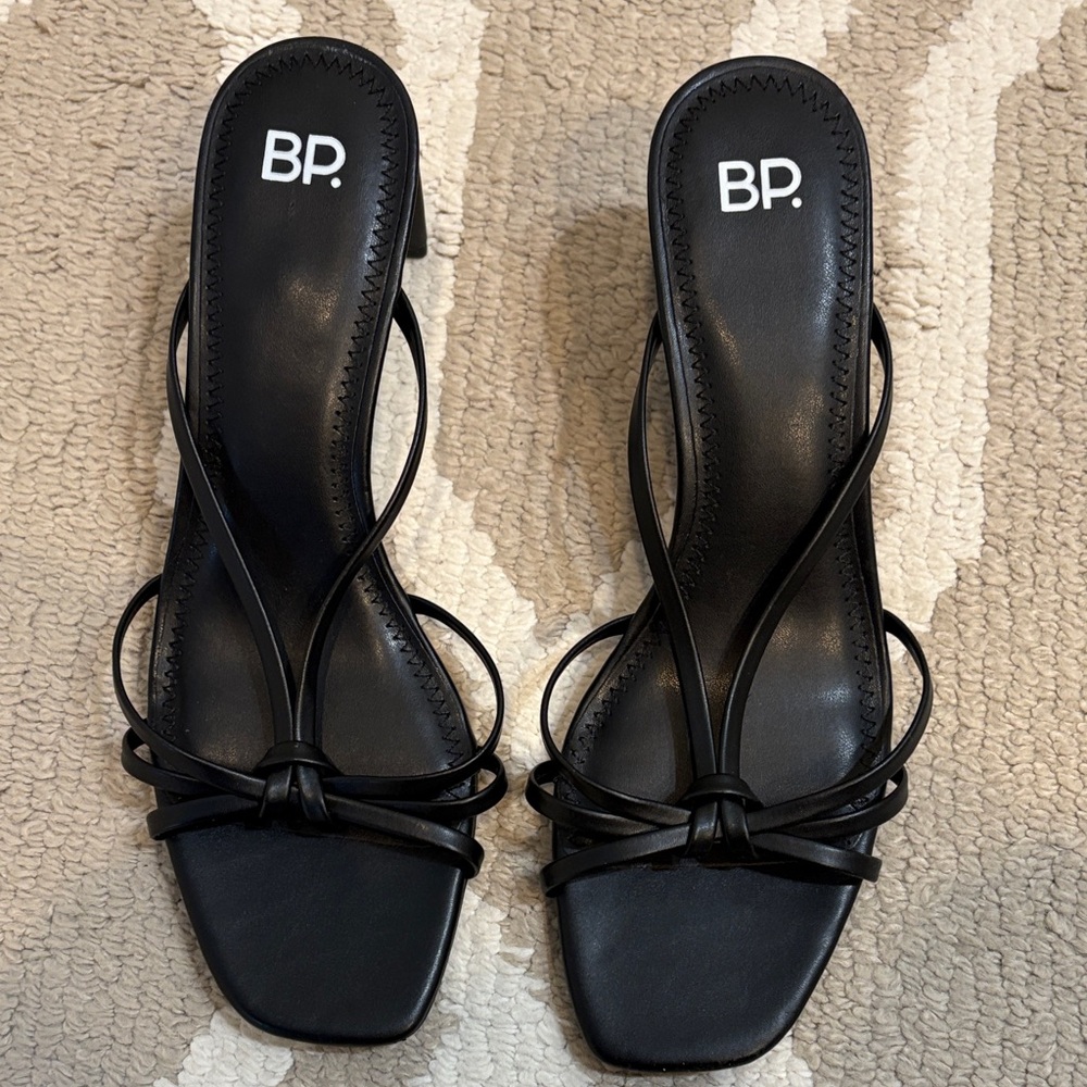 BP Black Strappy Heeled Sandals